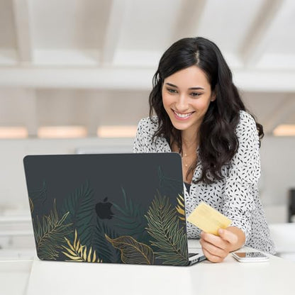 AKIT for MacBook Air 13 inch Case M5 M4 M3 M2 2026-2022, Bush | A3449 A3240 A3113 A2681, Vivid Pattern Hard Shell Laptop Case+Screen Protector+Keyboard Cover for MacBook Air 13.6 inch - color: Bush