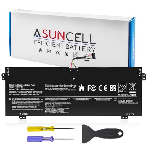 ASUNCELL L16M4PB1 L16L4PB1 L16C4PB1 Laptop Battery for Yoga 730-13IWL ideapad Yoga 720-13IKB 730-13IKB Series Notebook 5B10M52738 5B10M52739 5B10M52740 5B10Q38237 5B10Q38238 2ICP4/43/110-2 - color: L16C4PB1