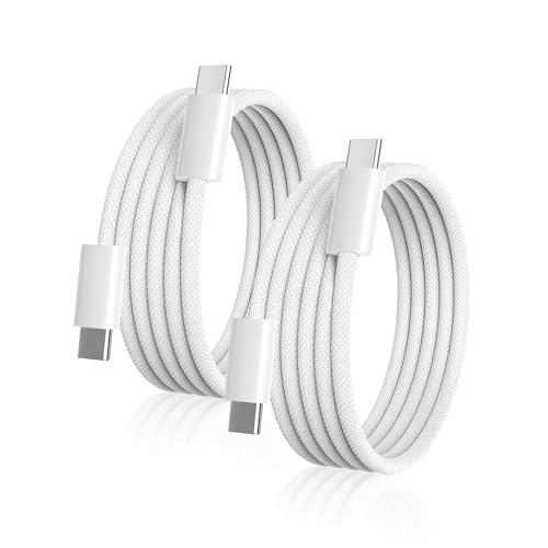 USB C to USB C Cable for Apple Certified 60W 2-Pack 10ft | Type C to C Fast Charger Cord for iPhone 17 16 Pro Max 15 Pro Max Plus Samsung S23 Note 20 iPad Pro Air Mini MacBook Air - size: 10FT