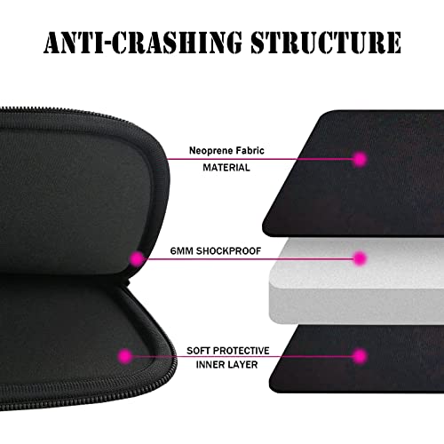 TOPTIE 15 Inch Water Shockproof Neoprene Computer Bag Laptop Sleeve Liner Package keepive Laptop Case with Double Zipper - size: 15 Inch