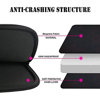 TOPTIE 15 Inch Water Shockproof Neoprene Computer Bag Laptop Sleeve Liner Package keepive Laptop Case with Double Zipper - size: 15 Inch