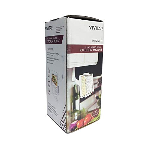 Vivitar Mount It - 2-in-1 Kitchen Mount for Tablets and Smartphones