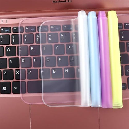 Keyboard Cover Protector Notebook Laptop Accessories Keyboard Skin 15-17 inch Soft Silicone 12-14 inch Waterproof Keyboard Film(Purple)