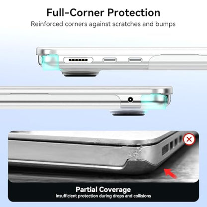 EooCoo for MacBook Neo Case 13 inch 2026 Model A3404, 100% Match Official Color, Anti-Fingerprint & Scratch Sturdy Protective Hard Shell Cover Laptop Accessories, Matte Clear - color: Matte Clear