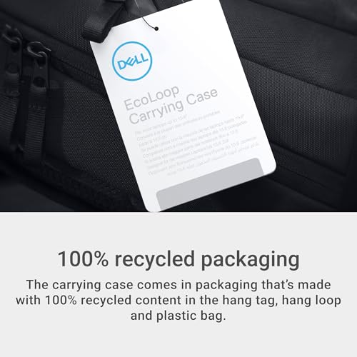 Dell 14-16 EcoLoop Essential Backpack 14-16 - CP3724 - Lightweight, Two Mesh Side Pockets, Built-in Accessories Organizer, Dedicated Padded Laptop Sleeve - Black - color: Black 14-16"