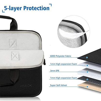 11.6 12.9 13 inch Elastic Laptop Sleeve with Small Case Compatible with 13 inch MacBook Neo Air Pro M5/M4/M3/M2/M1, iPad 13 12.9, XPS 13 and Most 11.6 12.9 13 inch Notebooks Tablets,B02K01 - color: B02k01, size: 11.6"-13"