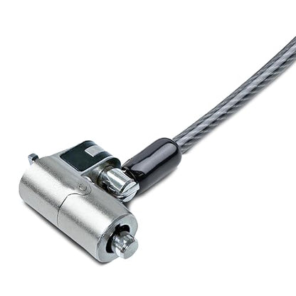 StarTech Nano Laptop Cable Lock, 6.6ft, TAA, Anti-Theft Keyed Lock (2m) | For EliteBook/2-1 Laptops, Steel Cable Lock For Laptop, Security Cable Locks Nano Slot Notebooks - size: Nano, style: Unique Keyed