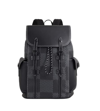 KingTo Luxury Anti Theft Laptop Backpack for Men, Waterproof Travel Bag | Laptop-ready business layout, anti-theft design and waterproof claim support office commute, travel and campus use - color: B-gray