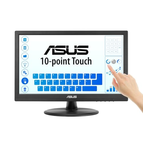 ASUS VT168HR 15.6" Full HD 1366X768 HDMI Back-lit LED Monitor, Black - style: 16" TN Touch
