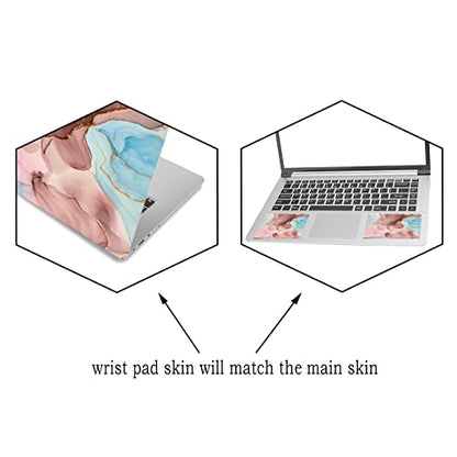 Laptop Skin Sticker Decal, 15.6" Universal Skin for 12" 13" 13.3" 14" 15" 15.4" 15.6 inch Laptop Netbook PC Notebook Vinyl Reusable Skin Sticker Art Protector Personalized,Dreamy Marble - color: Dreamy Marble