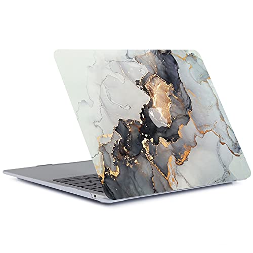 Hard Cover Compatible with MacBook Air 11 inch Case 2015 2014 2013 2012 2011 2010 Realease Model A1465 A1370, Color Printing Matt Plastic Hard Protective Shell Cover Case - Grey Gold Marble - color: 1042 Grey gold marble, size: Air 11" 2010-2015(A1370/A14