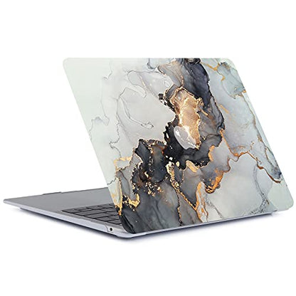 Hard Cover Compatible with MacBook Air 11 inch Case 2015 2014 2013 2012 2011 2010 Realease Model A1465 A1370, Color Printing Matt Plastic Hard Protective Shell Cover Case - Grey Gold Marble - color: 1042 Grey gold marble, size: Air 11" 2010-2015(A1370/A14