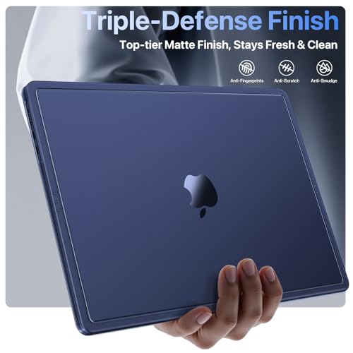 Soonjet for MacBook Air 15 inch Case M5 M4 M3 M2 2026-2023 | Anti Crack Upgrade | Clear Protective Hard Shell Laptop Cover | Matte Midnight - color: Matte Midnight