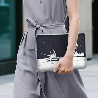 Laptop 13 inch Sleeve Case for MacBook Air 13-13.6 inch, Laptop Bag Cover for MacBook Pro 13" 14 inch, Shockproof Briefcase Travel Carrying Sleeve for 14" Chromebook HP Dell I Astronaut Rocket - color: Astronaut Rocket