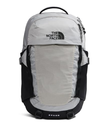 The North Face Recon Everyday Laptop Backpack, Stone Slab/Blk, One Size | Daypack, Water Repellent, Laptop Sleeve, 2 Water Bottle Pockets - color: Stone Slab/Tnf Black, size: One Size