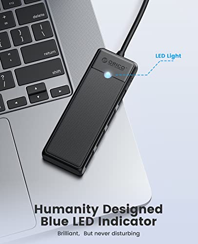 ORICO USB 3.0 Hub, 4-Port USB Hub with 3.3Ft Cable, Ultra Slim USB-Splitter for Laptop MacBook Pro, iMac, Surface Pro, XPS, PS5，PC, Flash Drive, Mobile HDD - size: 3.3Ft