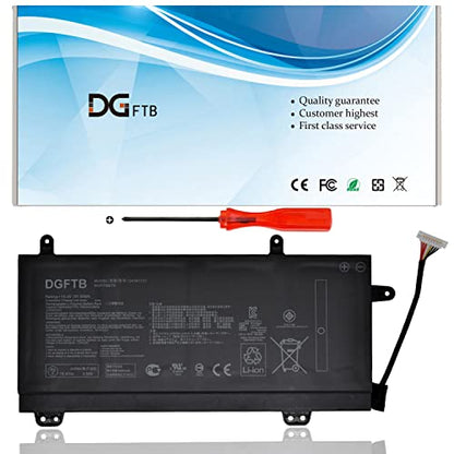 DGFTB C41N1727 Laptop Battery for ASUS ROG Zephyrus GM501G GM501GM GM501GS GU501 GU501GM GM501GM-WS74 GM501GS-XS74 GM501GS-EI015T GU501GM-BI7N8 Series 0B200-02900000 4ICP7/48/70 (15.4V 55Wh/3605mAh)