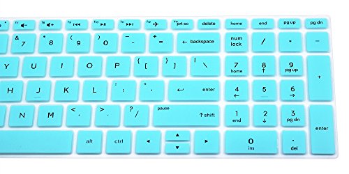 Silicone Keyboard Cover Compatible for 15.6" HP Pavilion x360 15-br075nr, Pavilion 15-cc 15-cb Series 15-cc010nr 15-cb010nr, HP Envy x360 15m-bp 15m-bq Series, HP Envy 17.3" 17m-ae011dx (Mint Green) - color: Mint Green