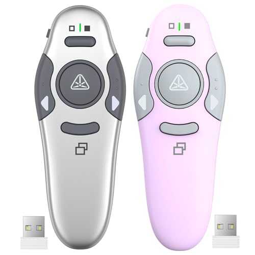 QUI Presenter Remote USB A Bundle | One Purple & One Silver