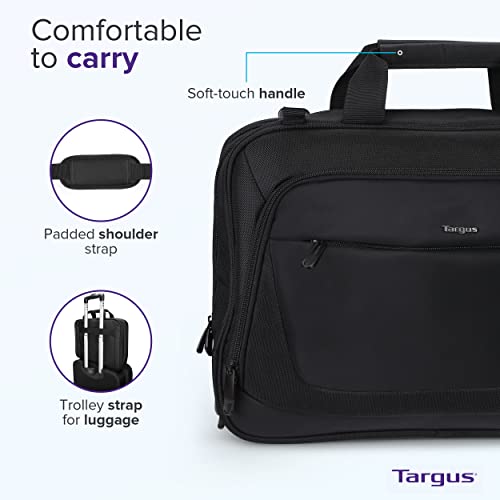 Targus CityLite Laptop Briefcase Shoulder Messenger Bag for 15.6-Inch Laptop, Black (TBT053US) - size: 15.6 inch
