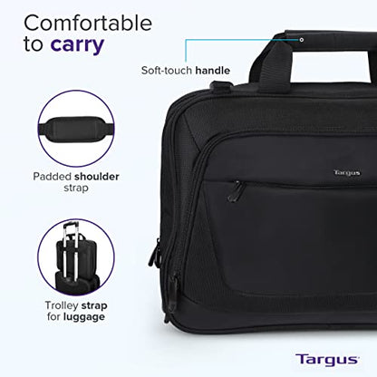 Targus CityLite Laptop Briefcase Shoulder Messenger Bag for 15.6-Inch Laptop, Black (TBT053US) - size: 15.6 inch