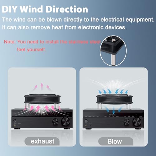 USB Computer Cooling Fan 5V USB Power with Speed Controller USB Router Fan for Router TV Box Mini PC Cabinet 120mm - size: 120mm