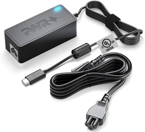 Universal 65W USB C Laptop Charger Compatible with Lenovo ThinkPad Yoga Carbon Dell XPS Latitude 5000 Pro Acer Asus Samsung Google Computer Type C Power Adapter - UL Listed PD3 ADLX65YDC2A Long Cord