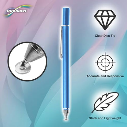 BoxWave Stylus Pen Compatible with LG Gram (14Z970) - FineTouch Capacitive Stylus, Super Precise Stylus Pen - Lunar Blue