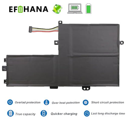L18C3PF7 Laptop Battery Replacement for Lenovo IdeaPad S340-14API 14IIL 14IML C340-15IIL 15IWL Flex-15IWL 15IML Series Notebook L18L3PF2 L18M3PF7 L18L3PF3 L18M3PF6 L18C3PF6 11.25V 52.5Wh 4670mAh - size: 8.58×4.25×0.27 in L18C3PF7