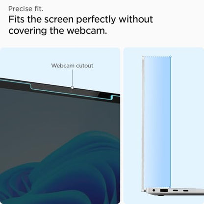 Spigen Tempered Glass Screen Protector [GlasTR Slim] Designed for New Surface Laptop 15 inch [9H Hardness] - size: 15 inch