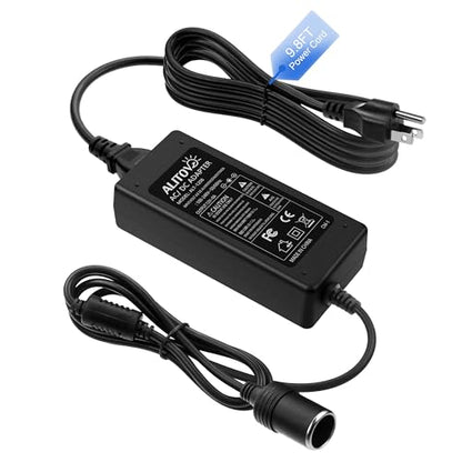 ALITOVE AC to DC Converter Cigarette Lighter Adapter to Wall Plug 12V 8A | 13.5FT 120V to 12 Volt Converter, AC to DC Adapter for Small Vacuum Warmer Massage Coushion and Other Devices Under 96W - size: 8A(13.5FT Version)