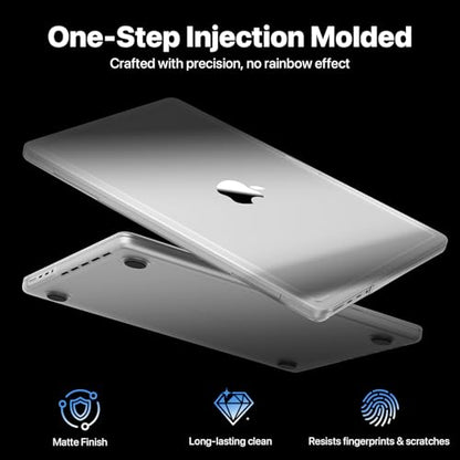 Soonjet for MacBook Pro 16 Inch Case | M5 M4 M3 M2 M1 Pro/Max | 2026–2021 | Matte Clear | Hard Shell | Precision Fit | Like Using It Bare | Fits A3428 A3429 A3186 A3403 A2991 A2780 A2485 - color: Matte Clear