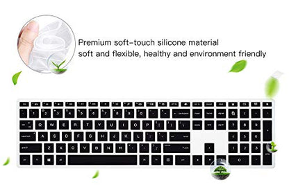 Keyboard Cover for HP Pavilion 27 All in One PC, HP Pavilion 27-Xa0055Ng/0370Nd/0076Hk/0010Na, HP Pavilion 24-inch All in One PC, 24 Xa0002A/0300Nd/0051Hk, HP Pavilion All in One Accessories, Black - color: Black