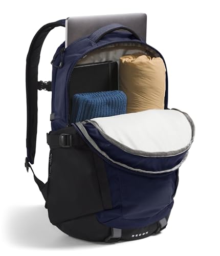The North Face Recon Everyday Laptop Backpack, Navy/Blk-NPF, One Size | Daypack, Water Repellent, Laptop Sleeve, 2 Water Bottle Pockets - color: Tnf Navy/Tnf Black-npf, size: 30L