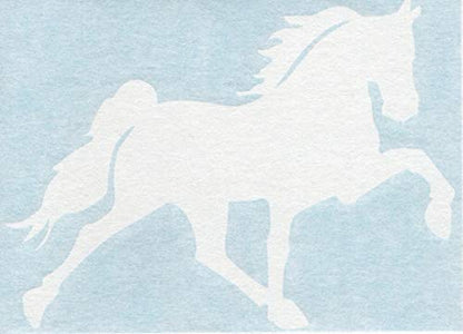 Tennessee Walking Horse Walker Gaited - Cars Trucks Moped Helmet Hard Hat Auto Automotive Craft Laptop Vinyl Decal Store Window Wall Sticker 01269 c
