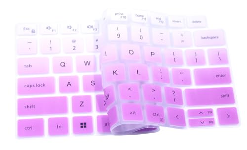 Keyboard Cover Skin Compatible for Dell Latitude 5440 5430 5431 5420 14", Dell Latitude 14" 7440 7430 7420 7410, Dell Latitude 14" 9000 9420 9430, Dell Latitude 9520 9510 7520 15.6" (Gradient Purple) - color: Gradient Purple