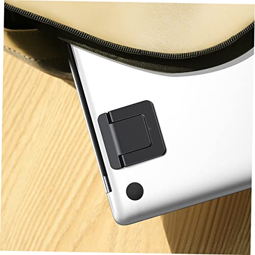 TEHAUX 2pcs Foldable Laptop Stand Mini Notebook Holder for Desk Adjustable Height Cooling Bracket Portable Design for Travel Home Office