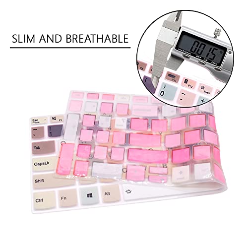 Keyboard Cover for Lenovo Yoga 7/7i 15.6" 16", 2023 2022 IdeaPad 5/IdeaPad 3/IdeaPad 5i/IdeaPad 3i 15.6" 17.3"/Lenovo Flex 5 15.6", Yoga Slim 7 15", ideaPad Slim 7 15.6", ThinkBook 15/15p G2G3G4 - color: Flame Colorful