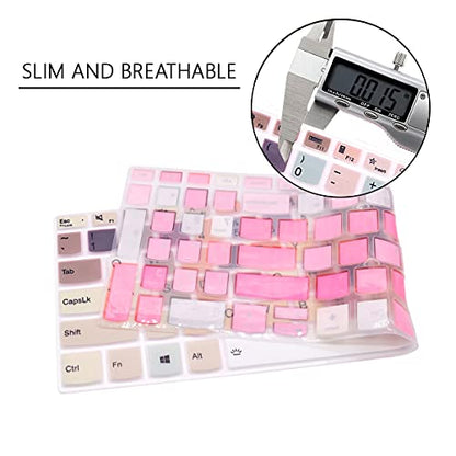 Keyboard Cover for Lenovo Yoga 7/7i 15.6" 16", 2023 2022 IdeaPad 5/IdeaPad 3/IdeaPad 5i/IdeaPad 3i 15.6" 17.3"/Lenovo Flex 5 15.6", Yoga Slim 7 15", ideaPad Slim 7 15.6", ThinkBook 15/15p G2G3G4 - color: Flame Colorful