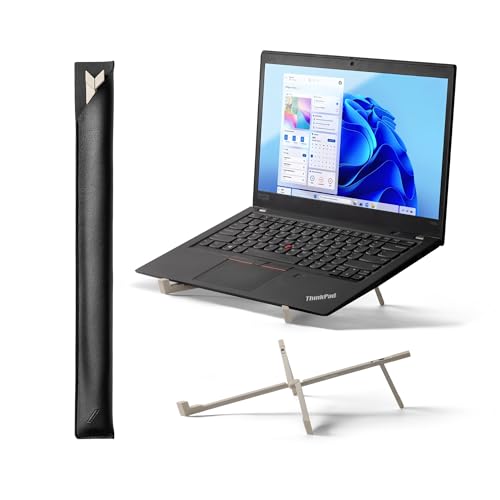 Native Union Fold Laptop Stand – Ultra-Slim Foldable & Portable Laptop Stand – Ergonomic & Optimized Viewing Angle – for 13 to 16 Inch MacBooks & Laptops, 10 to 16 Inch iPads & Tablets (Sandstone)