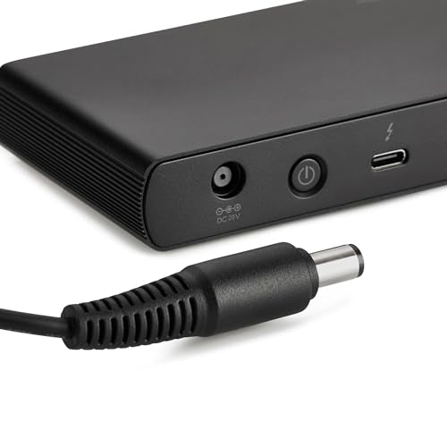 Amazon Basics Thunderbolt 4 Docking Station, Dual 4K@60Hz Display Support, 85W Power Delivery, 3X Downstream TBT4, 1xUSB A 3.1, Mac/Windows Compatible, Black, 4.76 x 2.84 x 0.86 inches - size: ‎4.76 x 2.84 x 0.86 inches