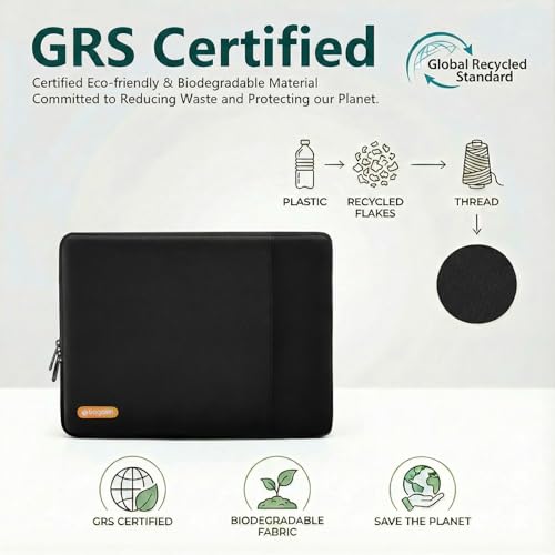 Bagasin 13.3 14 Inch Laptop Sleeve Case for MacBook Pro 14 | Compatible with MacBook Pro 14 M1-M5 2026, Fits HP Dell ASUS Lenovo 13.3-14 inch notebooks - color: Black, size: 13.3-14