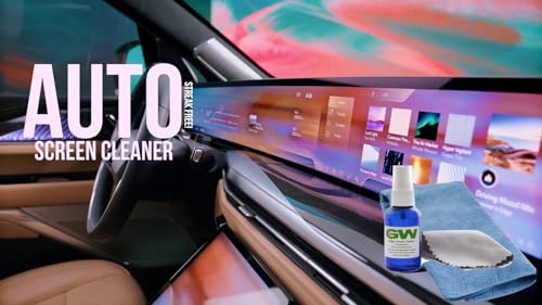 GW Magic Screen Cleaner Kit - Best for All HDTVs, 4K Ultra HD, Smart LED TV, Touch Screens, Kindle, Tablets, Laptops, Samsung, LG, Sony, Vizio with Spray Bottle and Microfiber Cloths