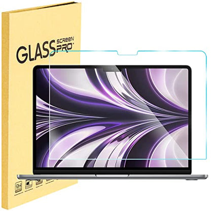 Tempered Glass Screen Protector for MacBook Air 13/13.6 Inch, Compatible with 2026-2022 Models (A3449/A3240/A3113/A2681) & M5/M4/M3/M2 Chip, 9H Hardness, Bubble Free, Anti Fingerprint - size: MacBook Air 13.6“