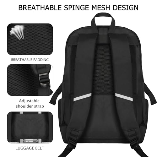Goloni Airline Approved Travel Backpack 35L - Under Seat Carry On, Water Resistant 15.6 Inch Laptop Compartment for Men Women Work Travel,Black - color: Black