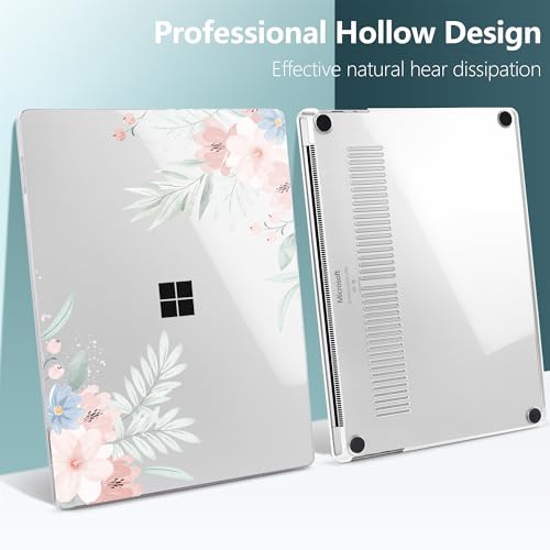 Batianda Case for Microsoft Surface Laptop 13 inch 2025 2026, Pastel Floral | Fits Model 2095, Artistic Patterns Ultra-Slim Lightweight Scratch-Resistant Hard Shell with Professional Protection - color: Lovely flowers
