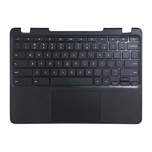 Laptop Upper Case Palmrest with Keyboard and Touchpad Assembly Replacement for Lenovo Chromebook 11 N23 80YS 5CB0N00717