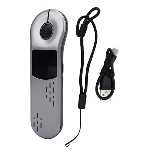 Wireless Presenter Remote Rechargeable, Bluetooth Presentation Clicker with Touchpad Mouse Control, 2.4G USB Receiver for PC Laptop Slides Presenters (Gray) - color: Gray