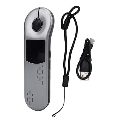 Wireless Presenter Remote Rechargeable, Bluetooth Presentation Clicker with Touchpad Mouse Control, 2.4G USB Receiver for PC Laptop Slides Presenters (Gray) - color: Gray