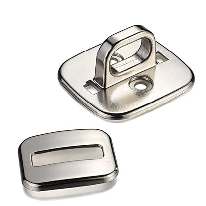 Security Base Plate for Cable Locks Metal Notebook Computer Fixing Base Square Fixed Board with Hole for Laptop Computer Fixing Metal